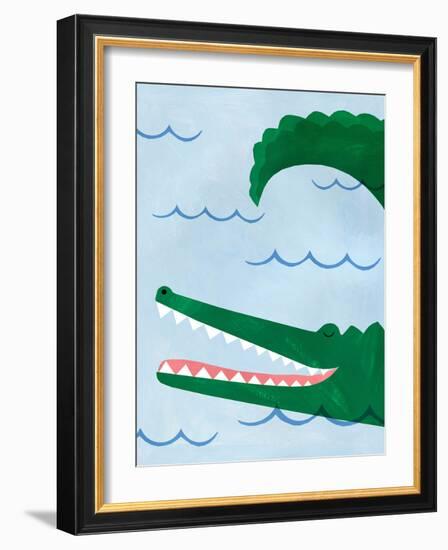 Alligator-Emily Kopcik-Framed Art Print