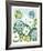 Allium and Cosmos-Zoe Badger-Framed Giclee Print