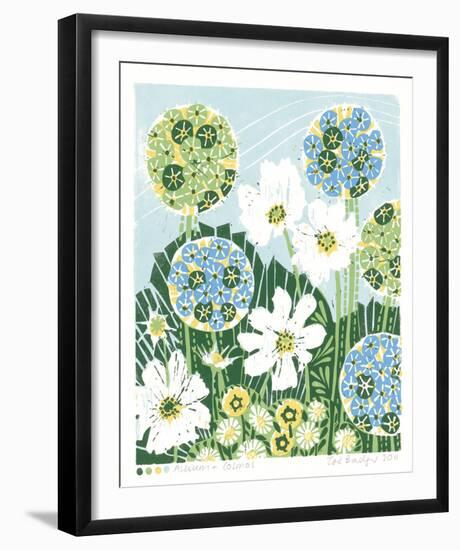 Allium and Cosmos-Zoe Badger-Framed Giclee Print