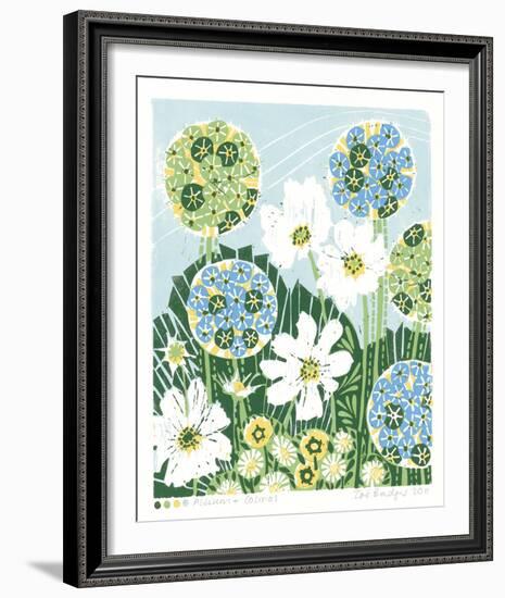 Allium and Cosmos-Zoe Badger-Framed Giclee Print