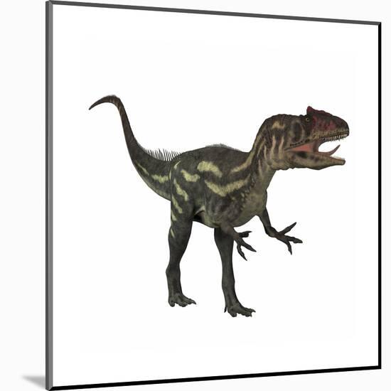 Allosaurus, a Prehistoric Era Dinosaur-null-Mounted Art Print