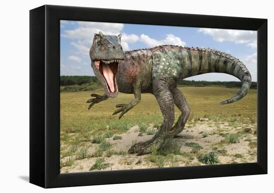 Allosaurus Dinosaur, Artwork-Roger Harris-Framed Premier Image Canvas