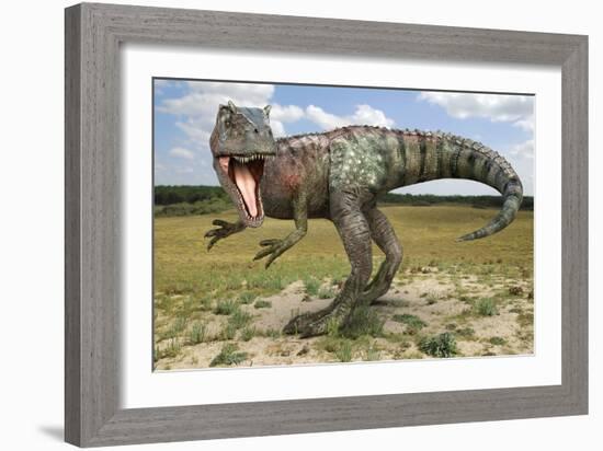 Allosaurus Dinosaur, Artwork-Roger Harris-Framed Photographic Print