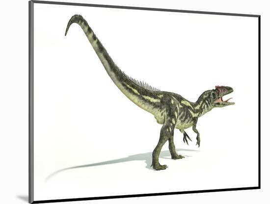 Allosaurus Dinosaur, Artwork-null-Mounted Photographic Print