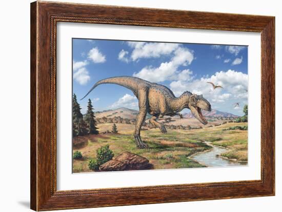 Allosaurus Dinosaur-Joe Tucciarone-Framed Photographic Print