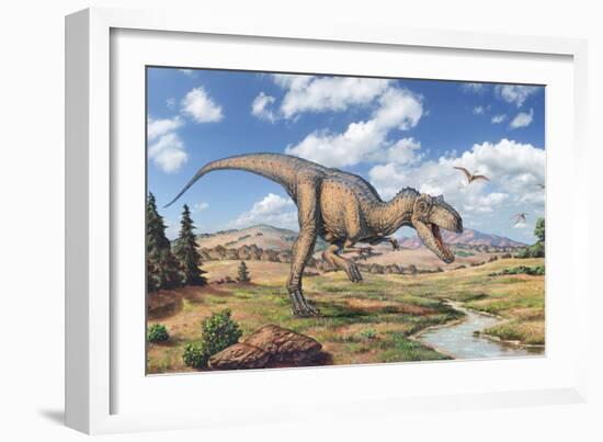 Allosaurus Dinosaur-Joe Tucciarone-Framed Photographic Print