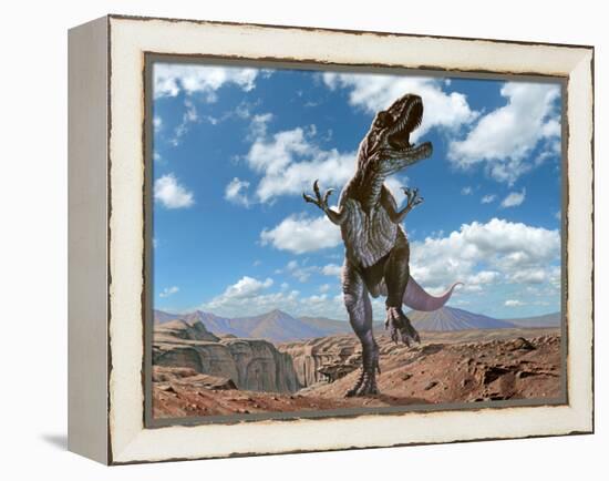 Allosaurus Maximus-Joe Tucciarone-Framed Premier Image Canvas