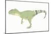 Allosaurus Pencil Drawing with Digital Color-Stocktrek Images-Mounted Art Print