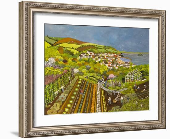 Allotment above Mousehole-Judy Joel-Framed Giclee Print