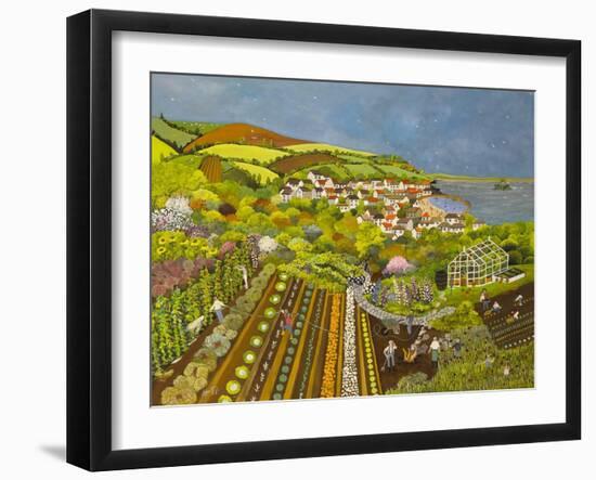 Allotment above Mousehole-Judy Joel-Framed Giclee Print