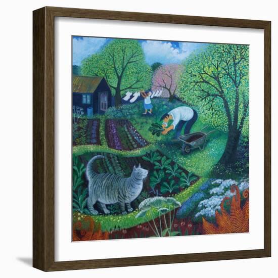 Allotment Cat-Lisa Graa Jensen-Framed Giclee Print