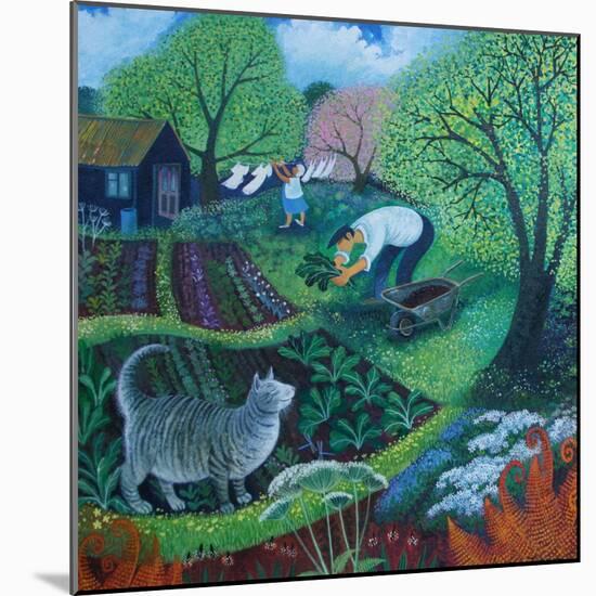 Allotment Cat-Lisa Graa Jensen-Mounted Giclee Print