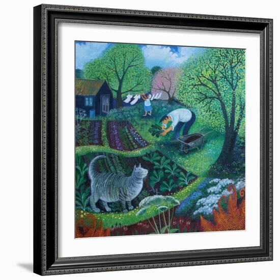 Allotment Cat-Lisa Graa Jensen-Framed Giclee Print