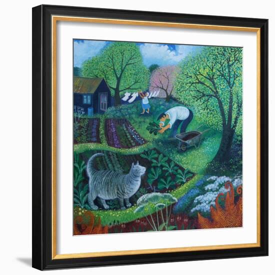 Allotment Cat-Lisa Graa Jensen-Framed Giclee Print