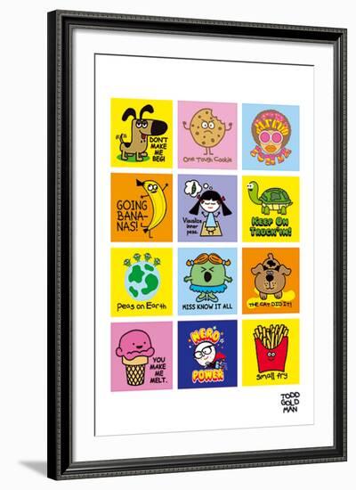 Allsorts II-Todd Goldman-Framed Giclee Print