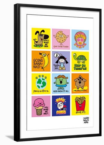 Allsorts II-Todd Goldman-Framed Giclee Print