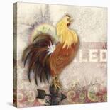 Blue Tail Rooster-Alma Lee-Stretched Canvas