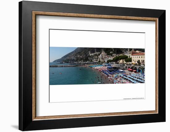 Almafi Coast Italy Panoramic-null-Framed Photo