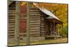 Almelund Log Cabin, Autumn-Steven Gaertner-Mounted Photographic Print