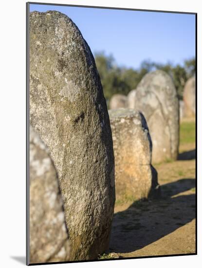 Almendres Cromlech Ancient Stone Circle. Portugal-Martin Zwick-Mounted Photographic Print