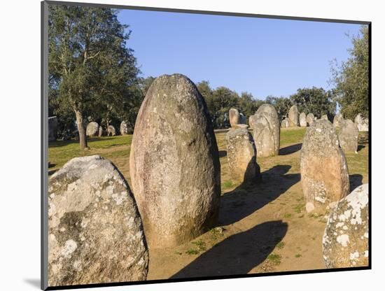 Almendres Cromlech Ancient Stone Circle. Portugal-Martin Zwick-Mounted Photographic Print