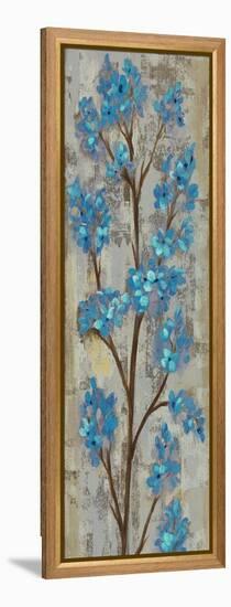 Almond Branch I Blue Crop-Silvia Vassileva-Framed Stretched Canvas
