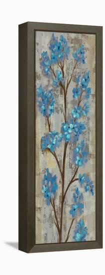 Almond Branch I Blue Crop-Silvia Vassileva-Framed Stretched Canvas