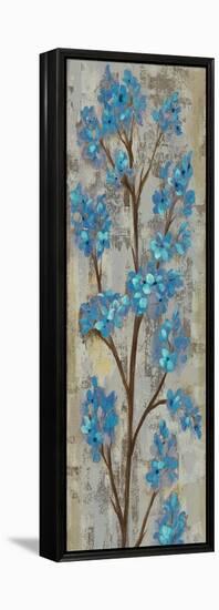 Almond Branch I Blue Crop-Silvia Vassileva-Framed Stretched Canvas