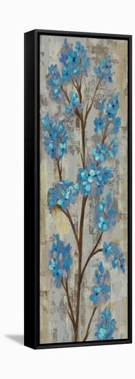 Almond Branch I Blue Crop-Silvia Vassileva-Framed Stretched Canvas