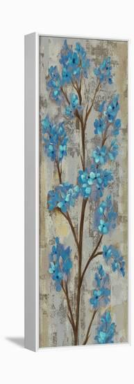 Almond Branch I Blue Crop-Silvia Vassileva-Framed Stretched Canvas