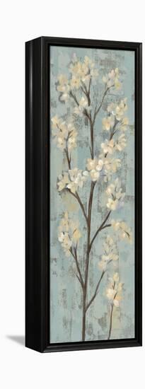 Almond Branch I on Light Blue-Silvia Vassileva-Framed Stretched Canvas