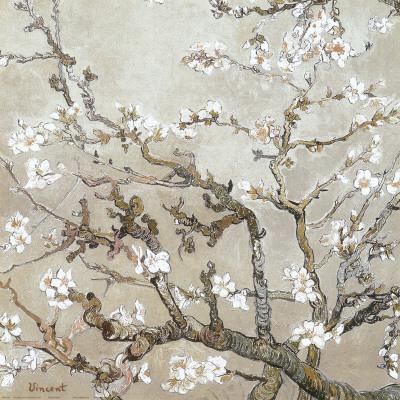 Almond Branches In Bloom San Remy C 10 Tan Art Print Vincent Van Gogh Art Com