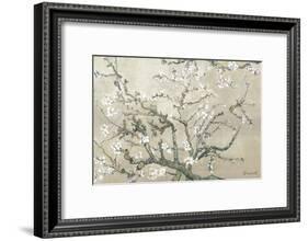 Almond Branches in Bloom, San Remy, c.1890 (tan)-Vincent van Gogh-Framed Premium Giclee Print