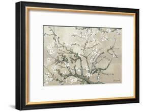 Almond Branches in Bloom, San Remy, c.1890 (tan)-Vincent van Gogh-Framed Premium Giclee Print