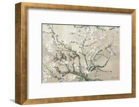 Almond Branches in Bloom, San Remy, c.1890 (tan)-Vincent van Gogh-Framed Premium Giclee Print