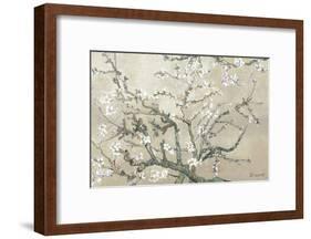 Almond Branches in Bloom, San Remy, c.1890 (tan)-Vincent van Gogh-Framed Premium Giclee Print