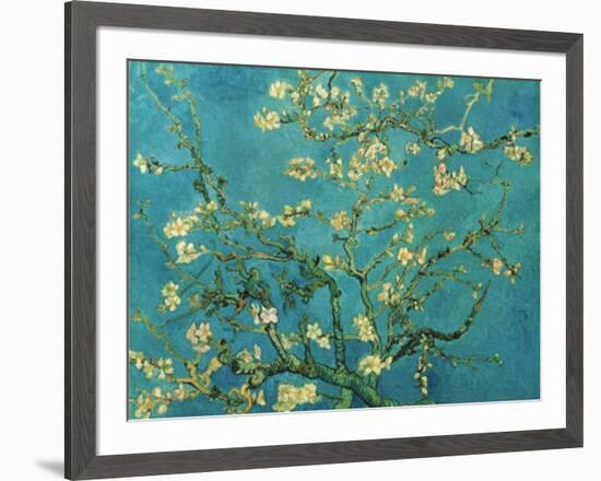 Almond Branches in Bloom, San Remy, c.1890-Vincent van Gogh-Framed Art Print