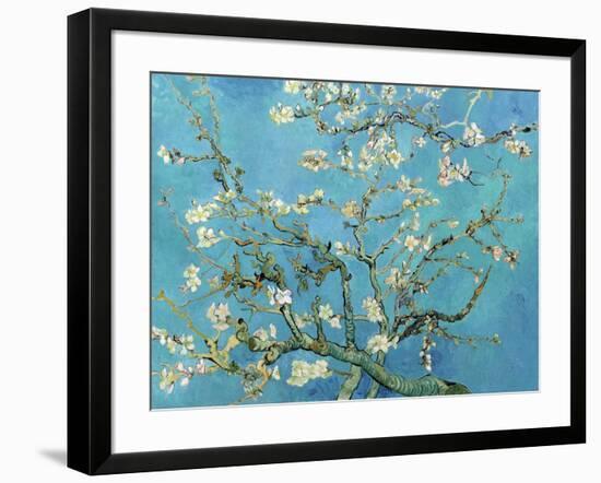 Almond Branches in Bloom, San Remy, c.1890-Vincent van Gogh-Framed Art Print