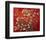 Almond Branches in Red-null-Framed Art Print