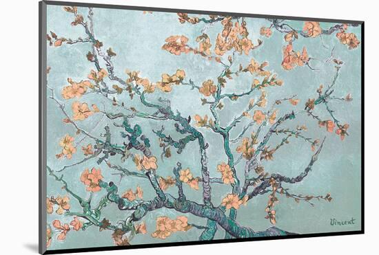 Almond Branches Pastels I-null-Mounted Art Print