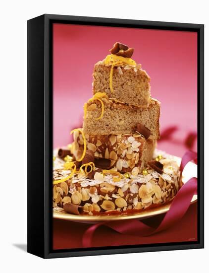 Almond Gateau in Festive Arrangement-Luzia Ellert-Framed Premier Image Canvas