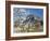 Almond Tree (Prunus Dulcis) in Bloom and the Puig De S'Alcadena Beyond, Alaro, Mallorca, Balearic I-Ruth Tomlinson-Framed Photographic Print