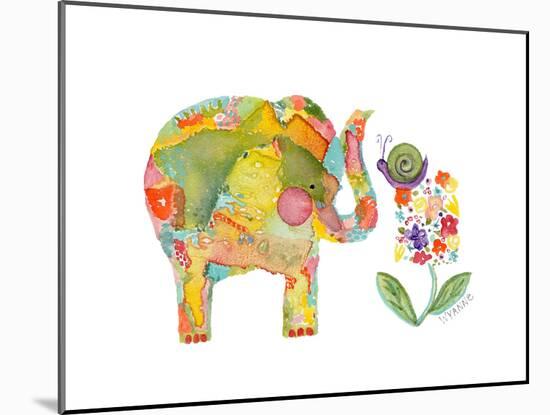 Almost Eye to Eye Elephant-Wyanne-Mounted Giclee Print