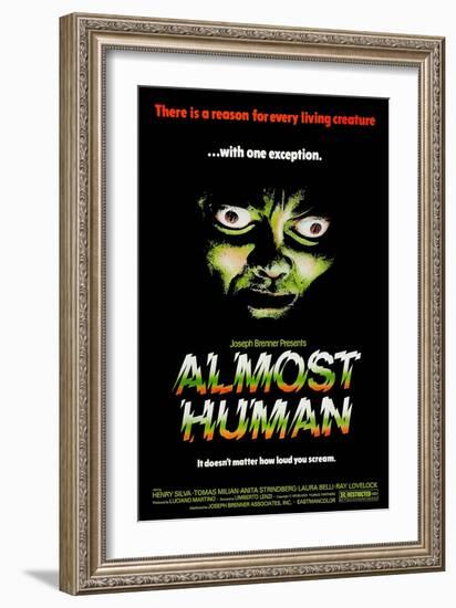 Almost Human, (AKA Milano Odia: La Polizia Non Puo Sparare), 1974-null-Framed Art Print