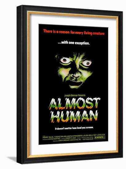 Almost Human, (AKA Milano Odia: La Polizia Non Puo Sparare), 1974-null-Framed Art Print