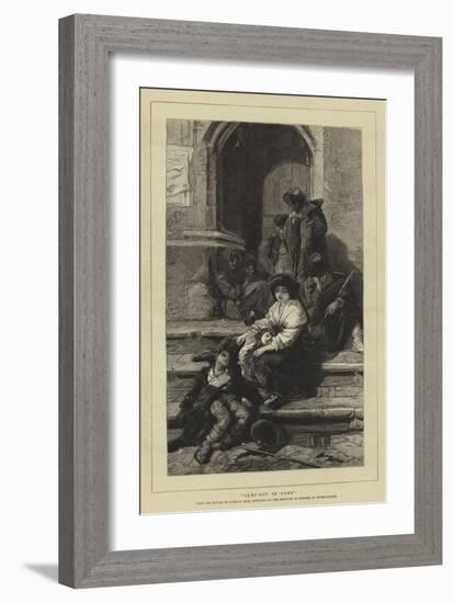 Alms-Day in Rome-Guido Bach-Framed Giclee Print