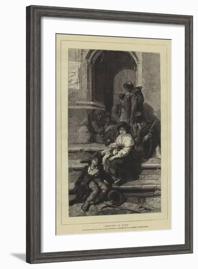 Alms-Day in Rome-Guido Bach-Framed Giclee Print