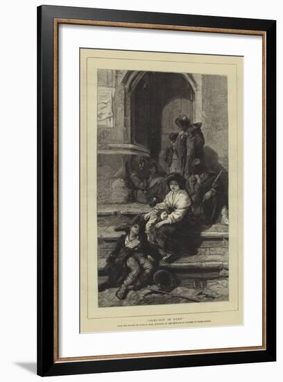 Alms-Day in Rome-Guido Bach-Framed Giclee Print