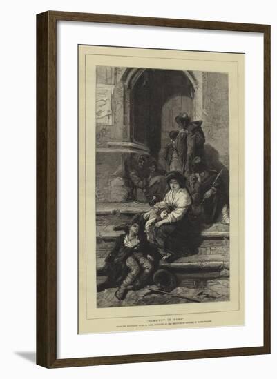 Alms-Day in Rome-Guido Bach-Framed Giclee Print