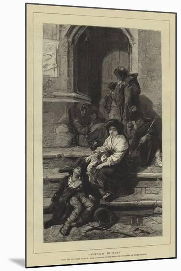Alms-Day in Rome-Guido Bach-Mounted Giclee Print